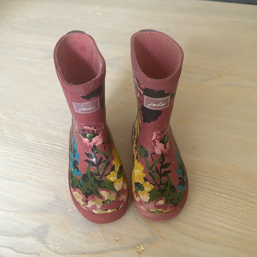 Joules rain boots 6 toddler